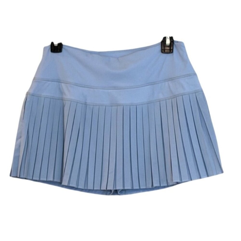 Halara Women's Side Pocket Pleated Tennis Skirt w/Shorts Blue Size Large NWT - Picture 2 of 5